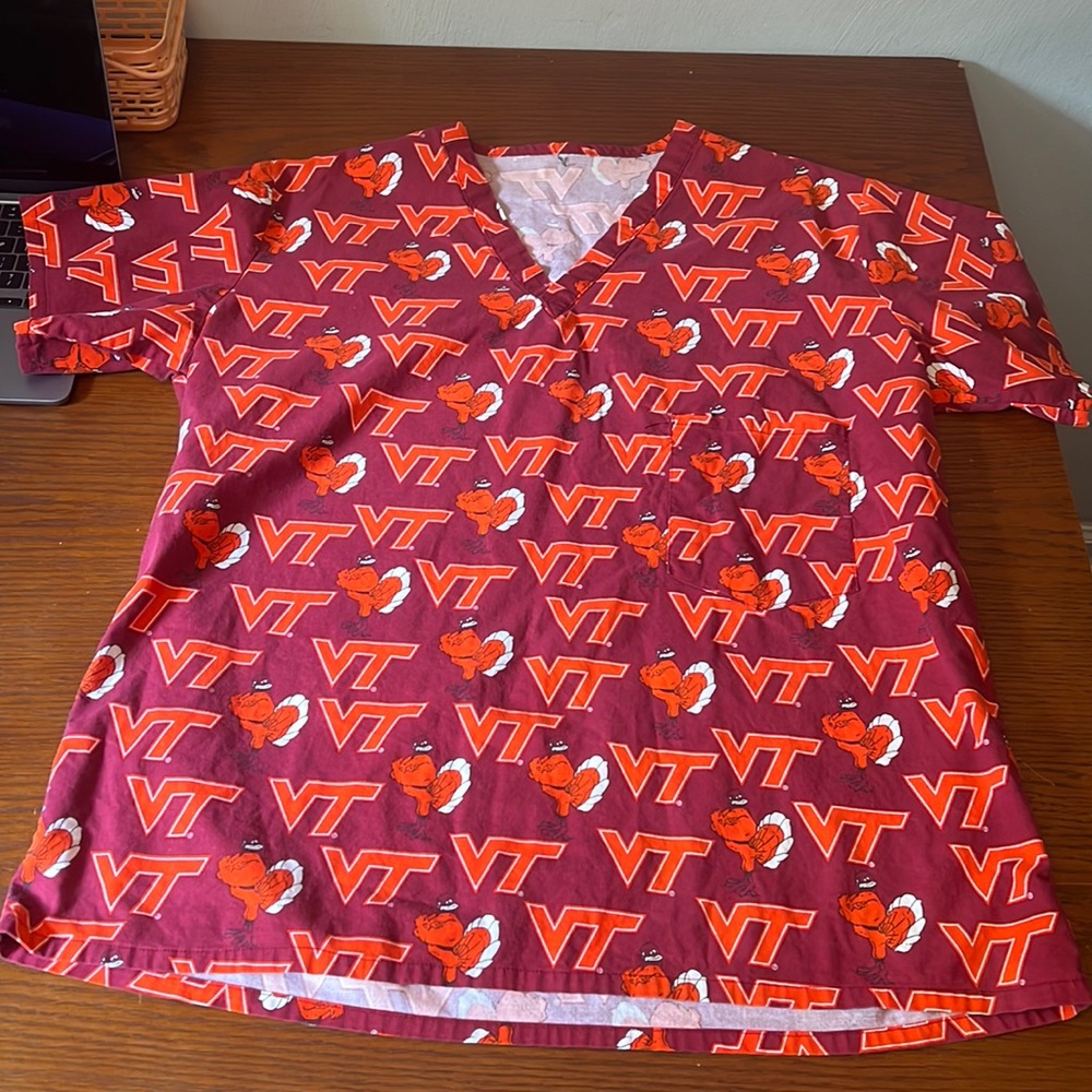 Virginia tech scrub top